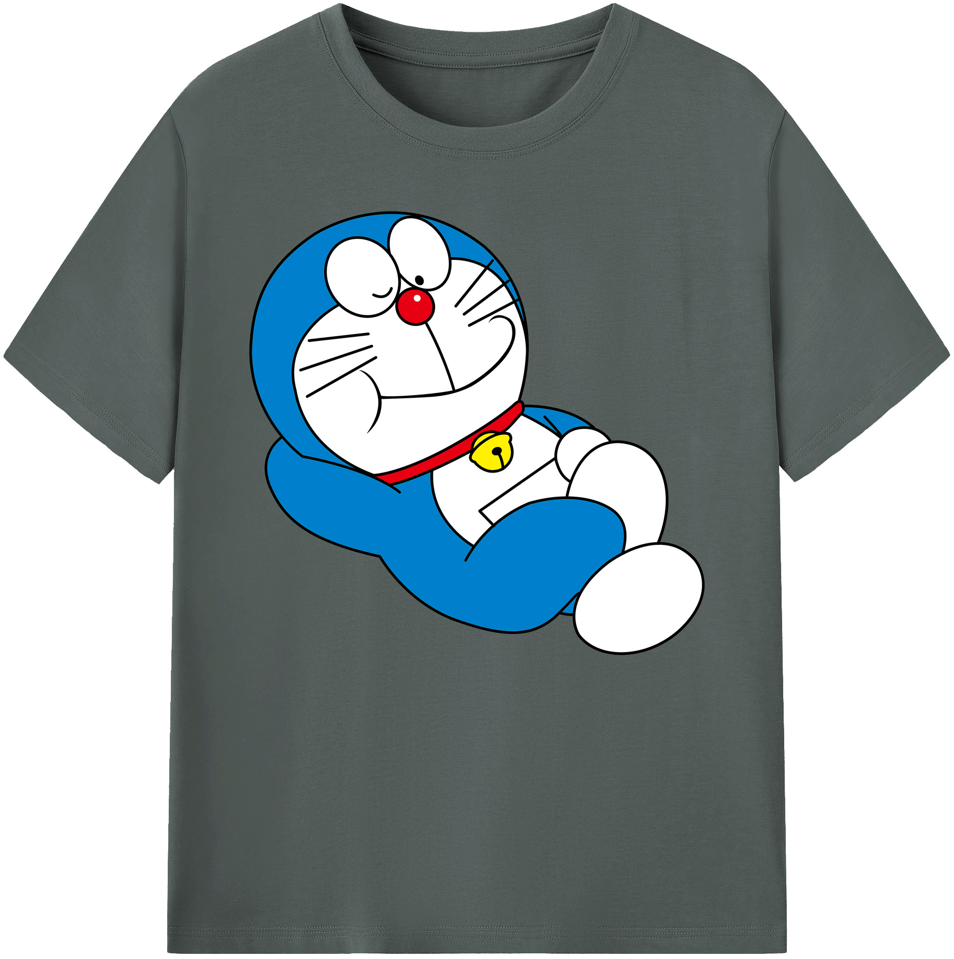 （画像用） ドラえもん Doraemon 綿100％ メンズ半袖Tシャツ｜肌触りやわらか＆通気性